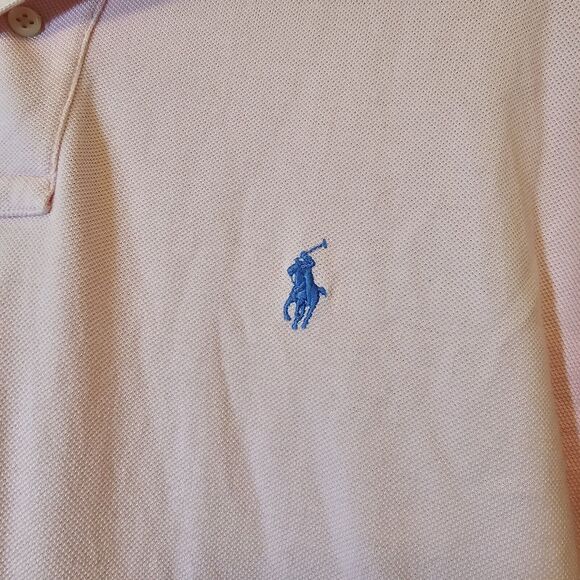 Polo by Ralph Lauren Men's Pink Polo Shirt XL And Extra Long *Small Flaws* - Picture 2 of 12